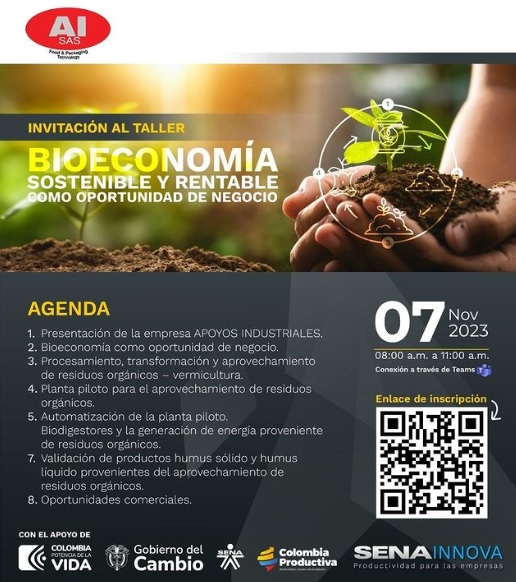 Evento: Taller Bioeconomía sostenible y rentable como oportunidad de negocio